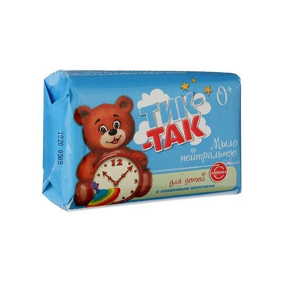 Нейтральное мыло для детей «Тик-так» с оливковым молочком, гипоаллергенное, 90 г