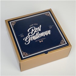 Коробка складная «Джентельмен»,  25 × 25 × 10 см