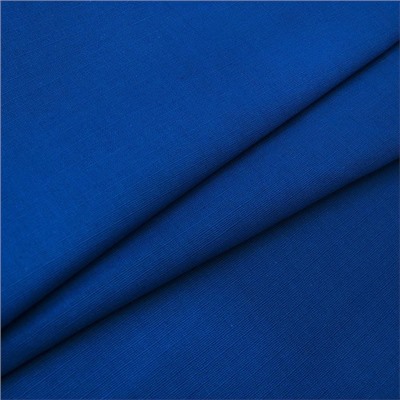 Ткань на отрез полулен 150 см 70014 цвет синий
