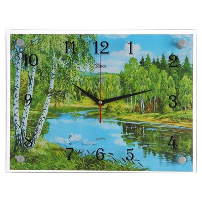Часы настенные, серия: Природа, "Река", 30х40  см, микс