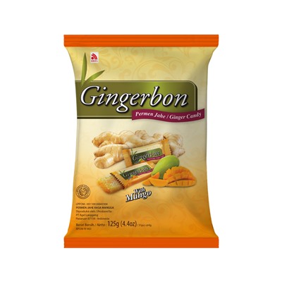 Конфеты имбирные мармеладные со вкусом манго Ginger Candy with Mango Gingerbon 125 гр.