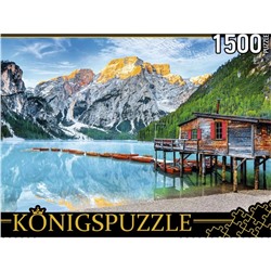 Пазлы «Италия. Озеро Брайес в Альпах», 1500 элементов