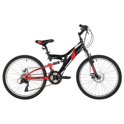 Велосипед 24" Foxx Freelander, цвет черный, размер рамы 14"
