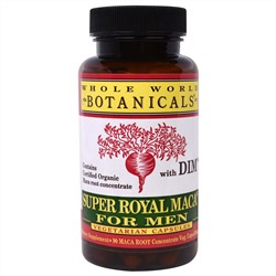 Whole World Botanicals, Super Royal Maca® For Men, препарат из маки для мужчин, 500 мг, 90 вегетарианских капсул