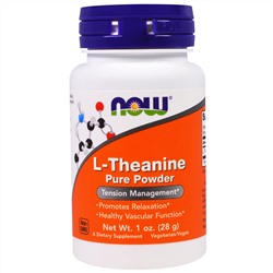 Now Foods, L-Theanine Pure Powder, 1 oz (28 g)