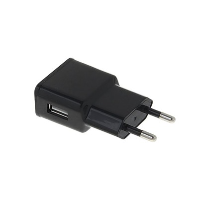Сетевое зарядное устройство Cablexpert, USB, 1 A, черное