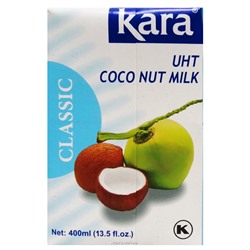 Кокосовое молоко ультрапастеризованное Classic Kara 17%, Индонезия, 400 мл