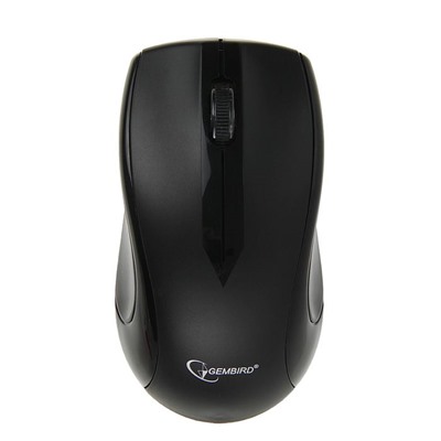 Мышь Gembird MUSW-320, беспроводная, оптическая, 1000 dpi, 2 кнопки, USB, черная