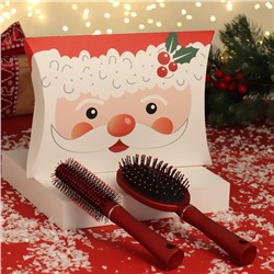 Подарочный набор «ДЕДУШКА», 2 предмета: брашинг, массажная расчёска, цвет красный