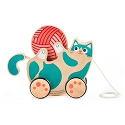 Каталка-погремушка Hape «Игривый котенок» для малышей