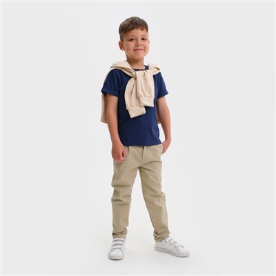 Джинсы для мальчика KAFTAN, размер 28 (86-92 см), цвет бежевый