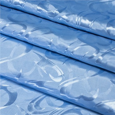 Портьерная ткань 150 см 17 цвет голубой