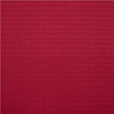 Ткань на отрез вафельное полотно гладкокрашенное 150 см 240 гр/м2 7х7 мм цвет 032 цвет красный