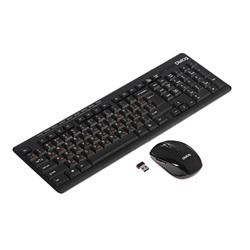 Комплект клавиатура и мышь Dialog KMROP-4020U, беспроводной, мембранный,1600 dpi,USB,черный