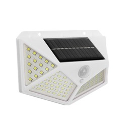 Садовый светильник на солнечной батарее, накладной, 13 × 9.5 × 5.5 см, 100 LED, свечение тёплое белое
