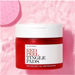 So Natural Кислотные пады с тингл-эффектом Red Peel Tingle Pad,50 шт