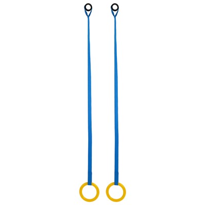 Кольца гимнастические для ДСК на стропе, цвет микс