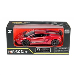 RMZ City Машина мод. 554998 1:36 Lamborghini Gallardo LP570-4 Superleggera, инерц., цв. красный металлик