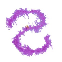 Карнавальный шарф-перо 180 см, 60 г, цвет фиолетовый