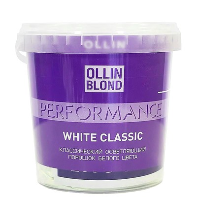 Классический осветляющий порошок белого цвета Performance OLLIN 500 г