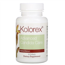 Kolorex, Advanced Candida Care, 60 мягких желатиновых капсул