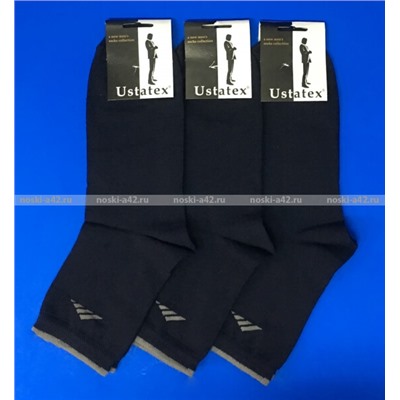 ЮстаТекс носки мужские укороченные спортивные 1с20 с лайкрой синие 10 пар