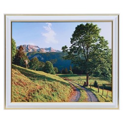 Картина "Дорога в горы" 20х25(23х28) см