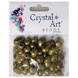 Crystal Art. Бусины стеклянные миксы TDM-2148/Golden 4-16мм, 50г 620038 МТ