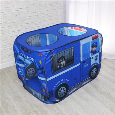 Детская игровая палатка «Полицейская машина» 73×73×114 см