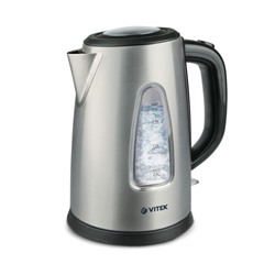 Чайник электрический Vitek VT-1127SR, 2200 Вт, 1.7 л, серебристый