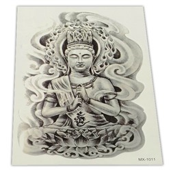 TTI013-23 Временная татуировка Будда 15х21см