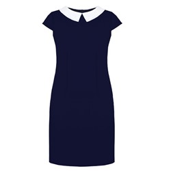 Синее школьное платье для девочки 78913-ДШ18