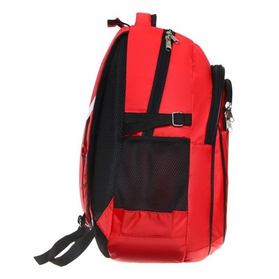 Рюкзак молодёжный Calligrata, 47 х 32 х 16 см, эргономичная, мягкая спинка, красный