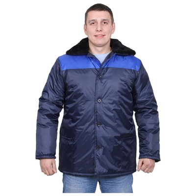 Куртка рабочая, размер 48-50, рост 182-188 см, цвет сине-васильковый