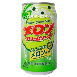 Лимонад Крем-сода со вкусом дыни, Япония, 350 мл