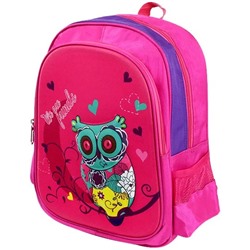 Рюкзак школьный Сова розовый