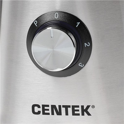 Блендер Centek CT-1327, 1000 Вт, 3 скор+импульс, стакан 1.5 л, черный