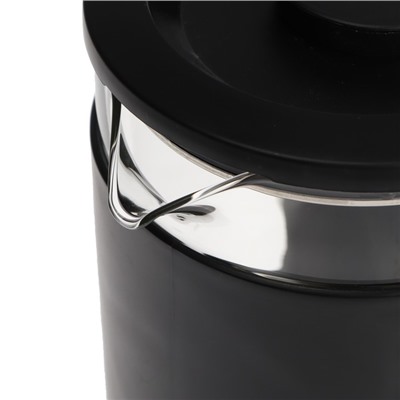 Чайник электрический "Добрыня" DO-1259B, стекло, 1.5 л, 1800 Вт, чёрный