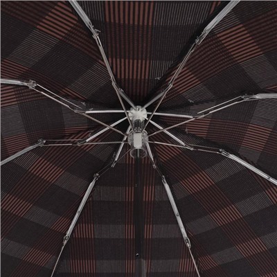 Зонт механический «Клетка», 5 сложений, 8 спиц, R = 45 см, цвет МИКС