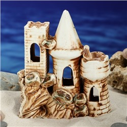 Декорации для аквариума "Замок и башни", микс