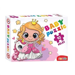 Дрофа Baby Puzzle 3847 Принцесса и единорог