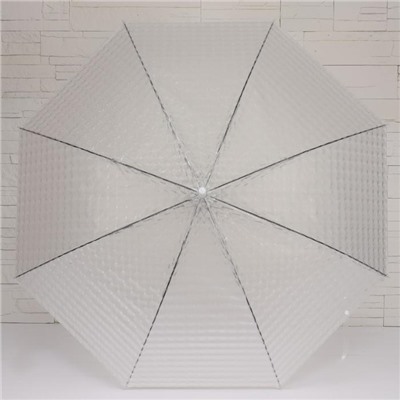 Зонт - трость полуавтоматический «Однотонный», 8 спиц, R = 46 см, цвет МИКС