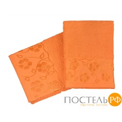 Полотенце махровое ФЛОРА цв. оранжевый 70х140