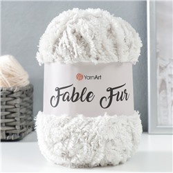Пряжа "Fable Fur" 100% микрополиэстер 100м/100гр (967 речной жемчуг)