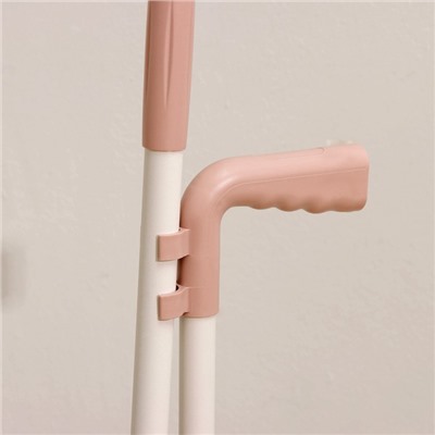 Щётка для пола с совком Доляна: щётка 29×84 см, совок 25×23×77 см, металлическая ручка, цвет розовый
