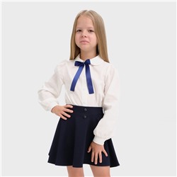 Рубашка детская KAFTAN, размер 32 (110-116 см), цвет белый