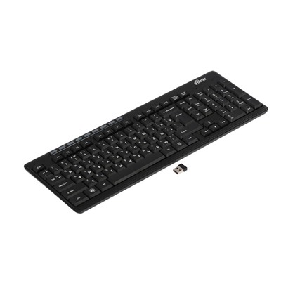 Клавиатура Ritmix RKB-255W, беспроводная, мембранная, 102+9 кнопок,USB, черная