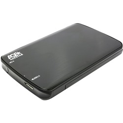 Внешний корпус для HDD/SSD AgeStar 3UB2A12 SATA пластик/алюминий черный 2.5"