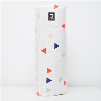 Матрас на шезлонг «Этель» Треугольники, 55×190+2 см, репс с пропиткой ВМГО, 100% хлопок