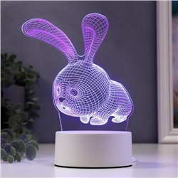 Светильник "Кролик" LED RGB от сети 9,5х14х19 см